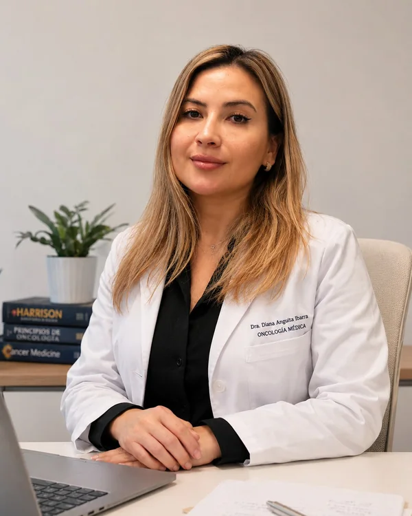 Dra. Diana Anguita, médica especialista en Oncología Médica.
